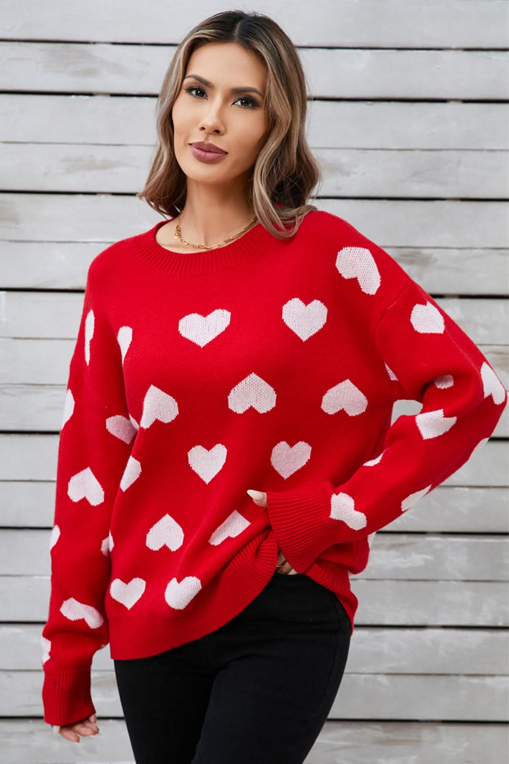 Heartfelt angel wings long sleeve sweater