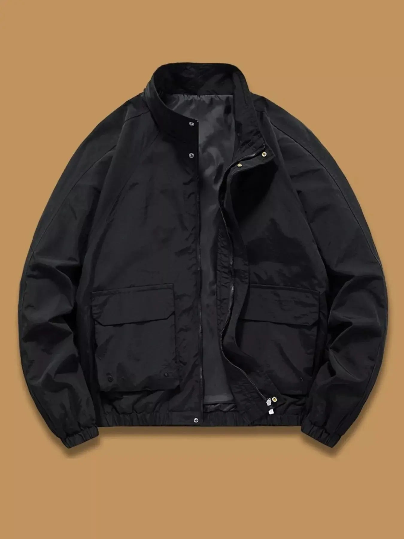 Men's Plus Size Zip Up Long Sleeve Jacket Simply Love