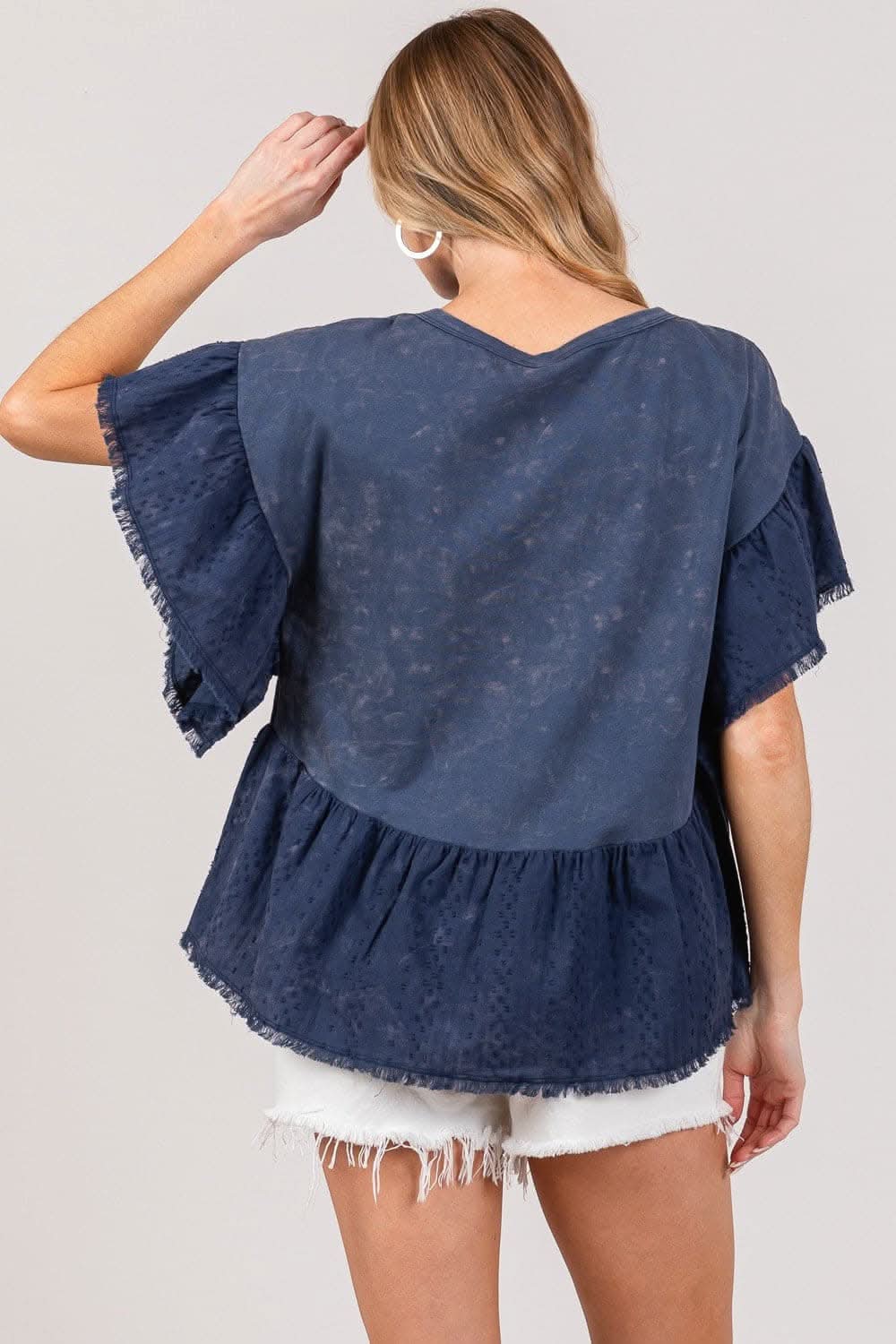 Sage + Fig ruffle sleeve blouse - Love Salve 