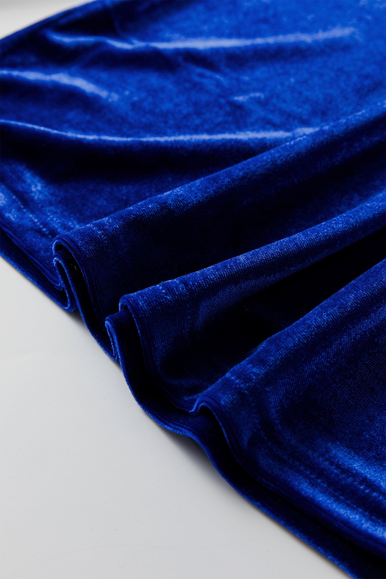 Sky Blue Leopard Patchwork Velvet Blouse with Flounce Sleeve Dear-Lover Dropshipping