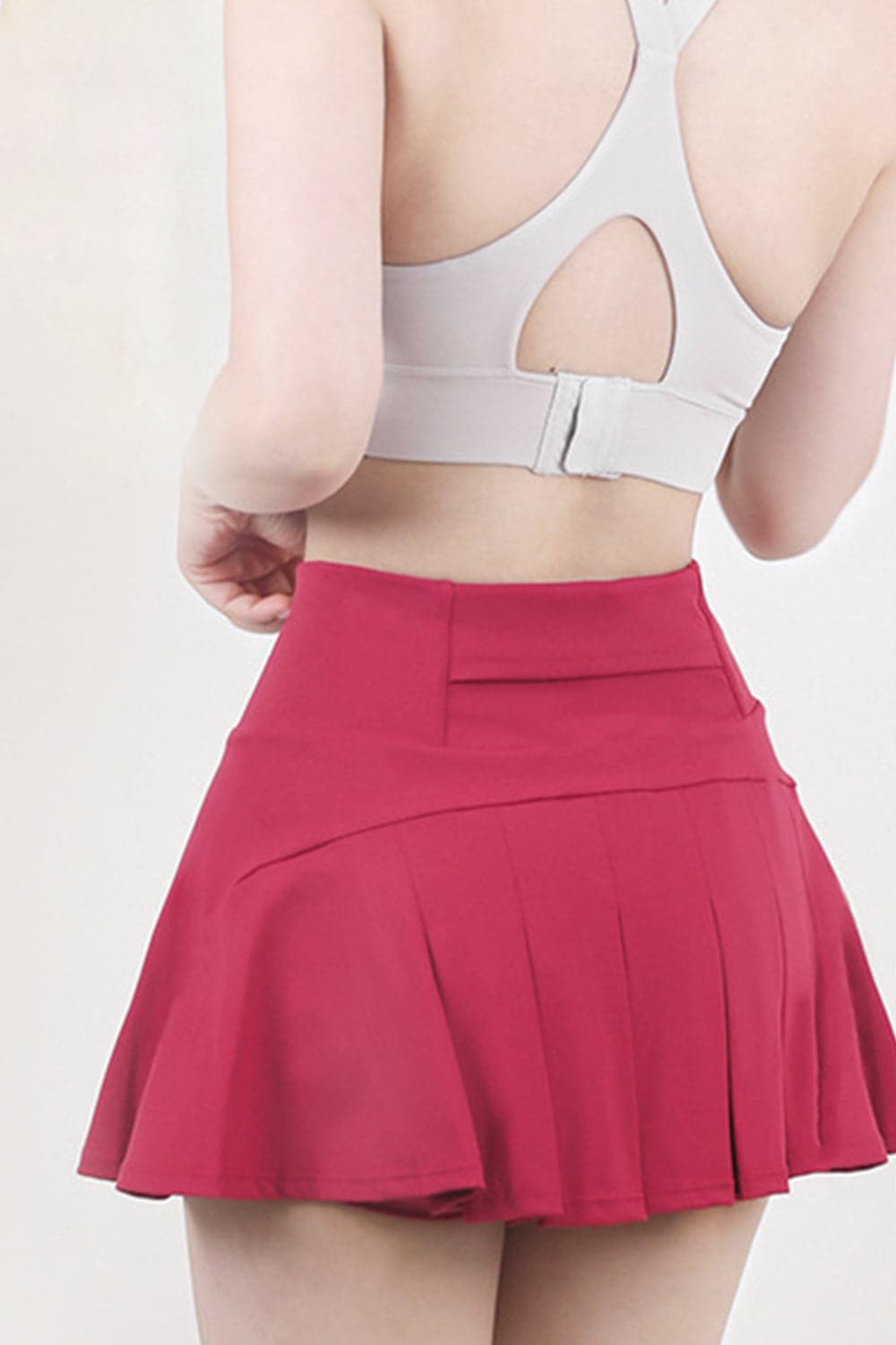 High Waist Pleated Active Skirt.