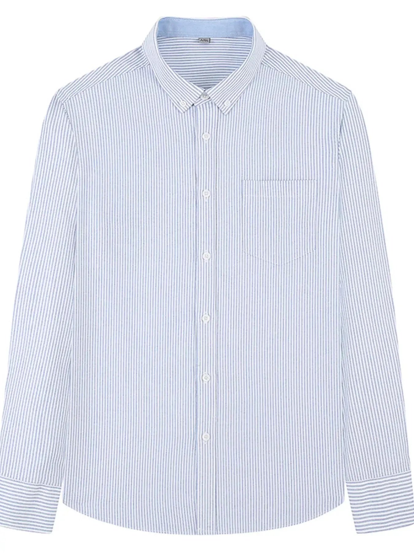 Men's Full Size Striped Button Up Long Sleeve Shirt Plus Size Simply Love