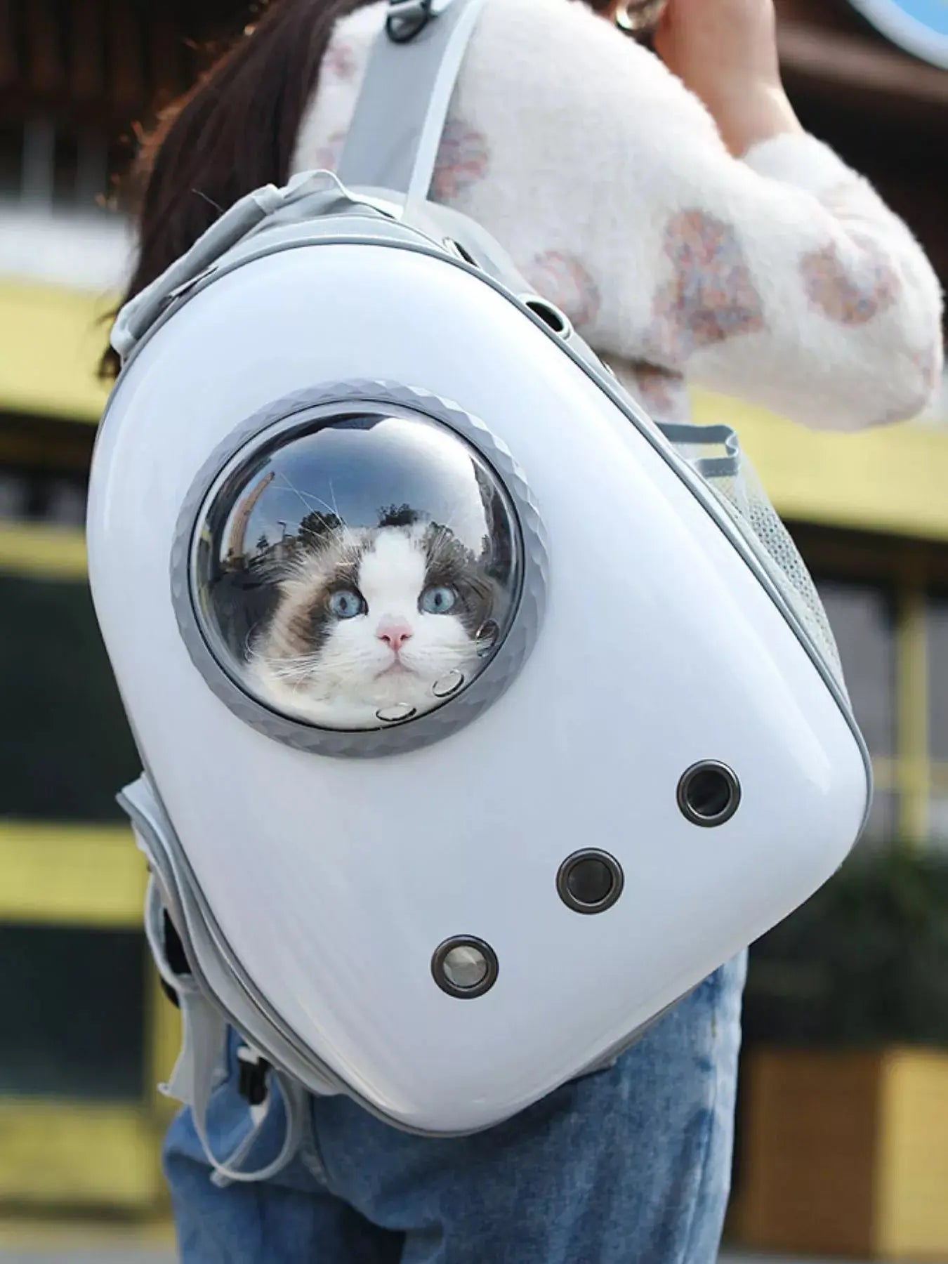 Space Capsule Transparent Pet Carrier Backpack Simply Love