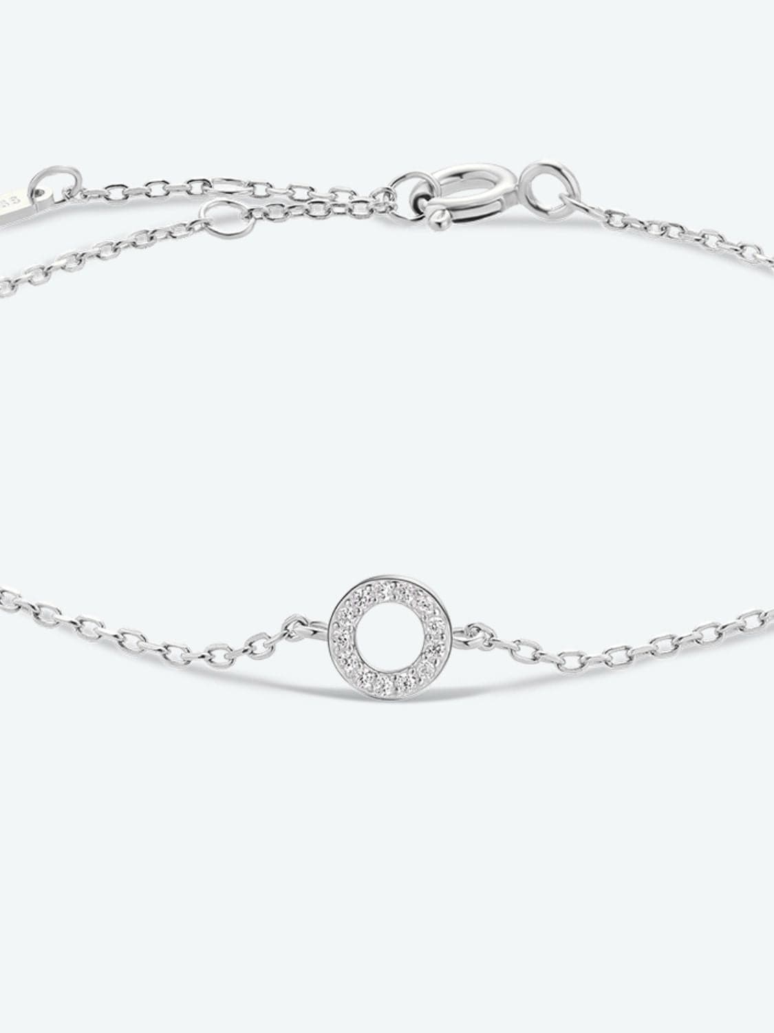 L To P Zircon 925 Sterling Silver Bracelet.