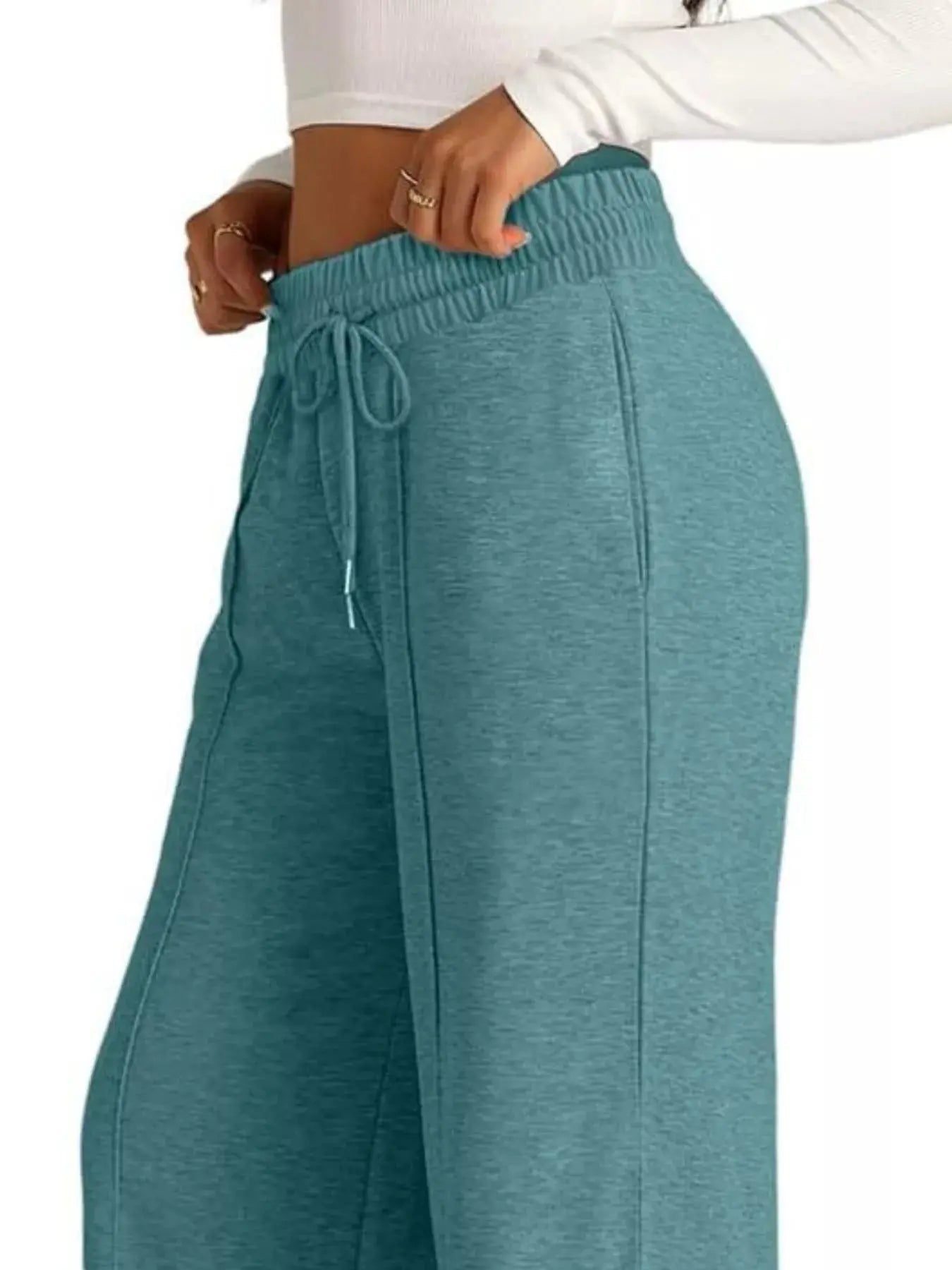 Wide Leg Drawstring Pants Simply Love