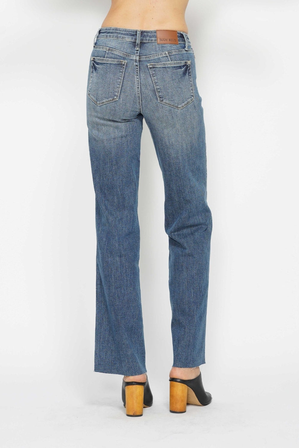 Judy Blue Full Size Tummy Control Straight Jeans.