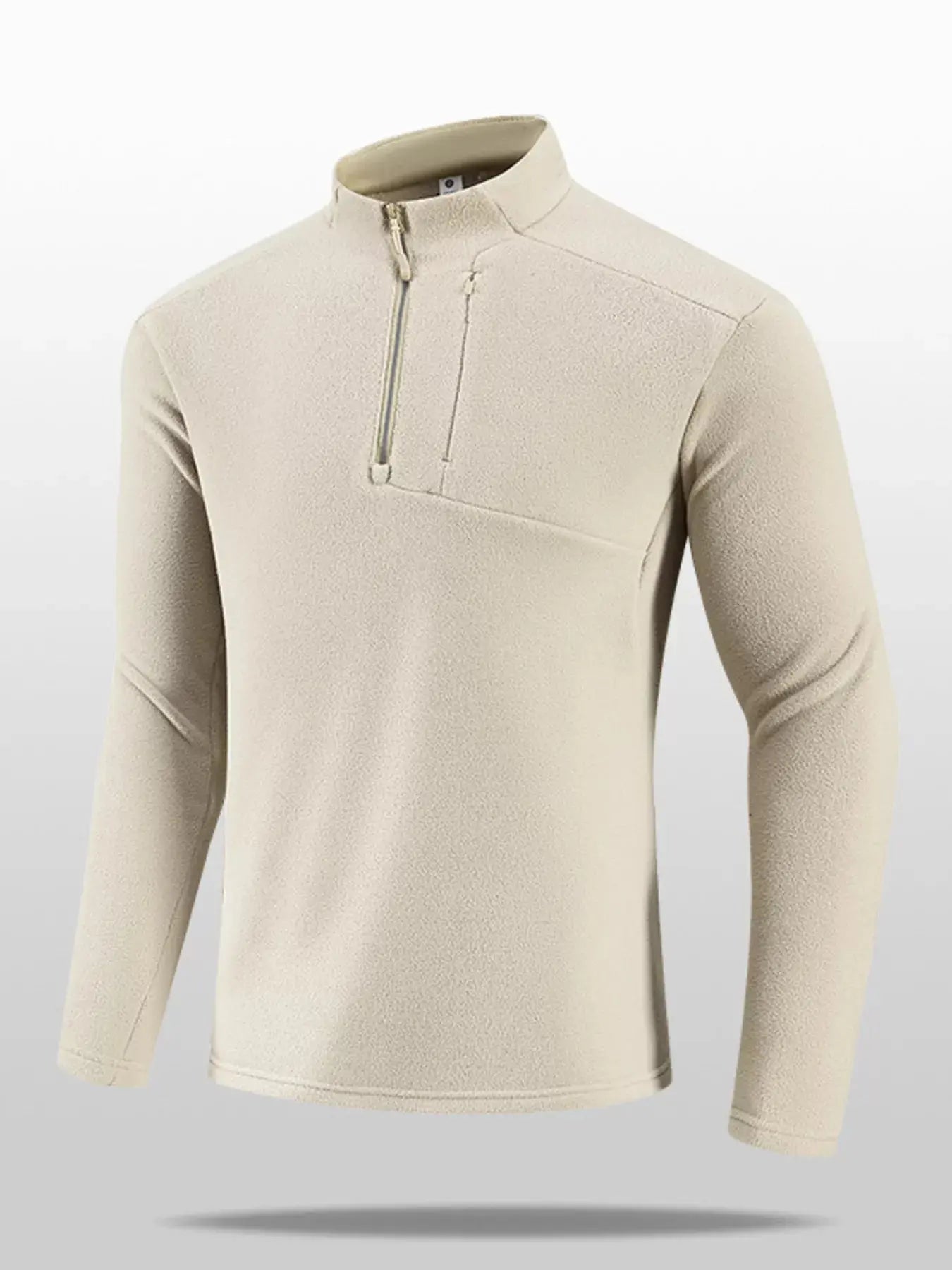 Men's Plus Size Quarter-Zip Fleece Sweatshirt Simply Love