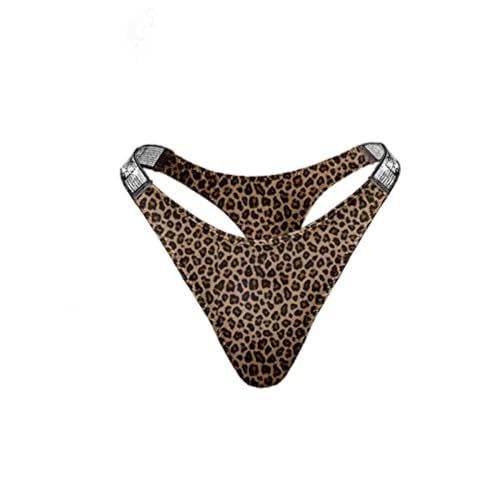 Love Salve Rhinestone Embellished Cotton Thong: Dazzling Brazilian Lingerie for Women