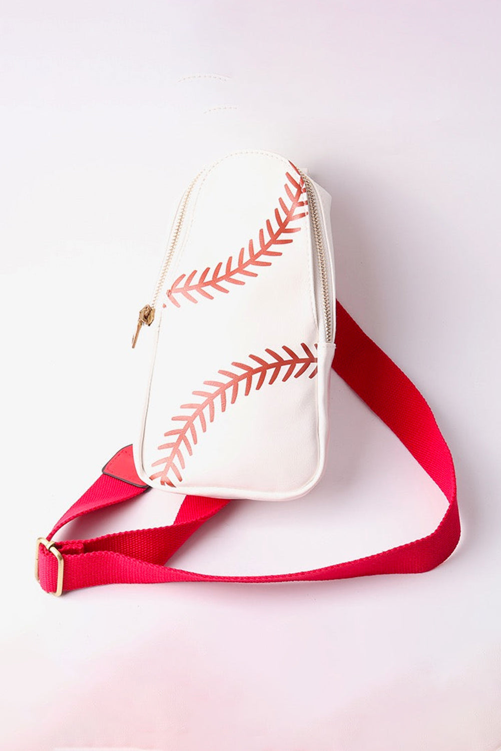 Racing Red Sling Bag with Balls Pattern