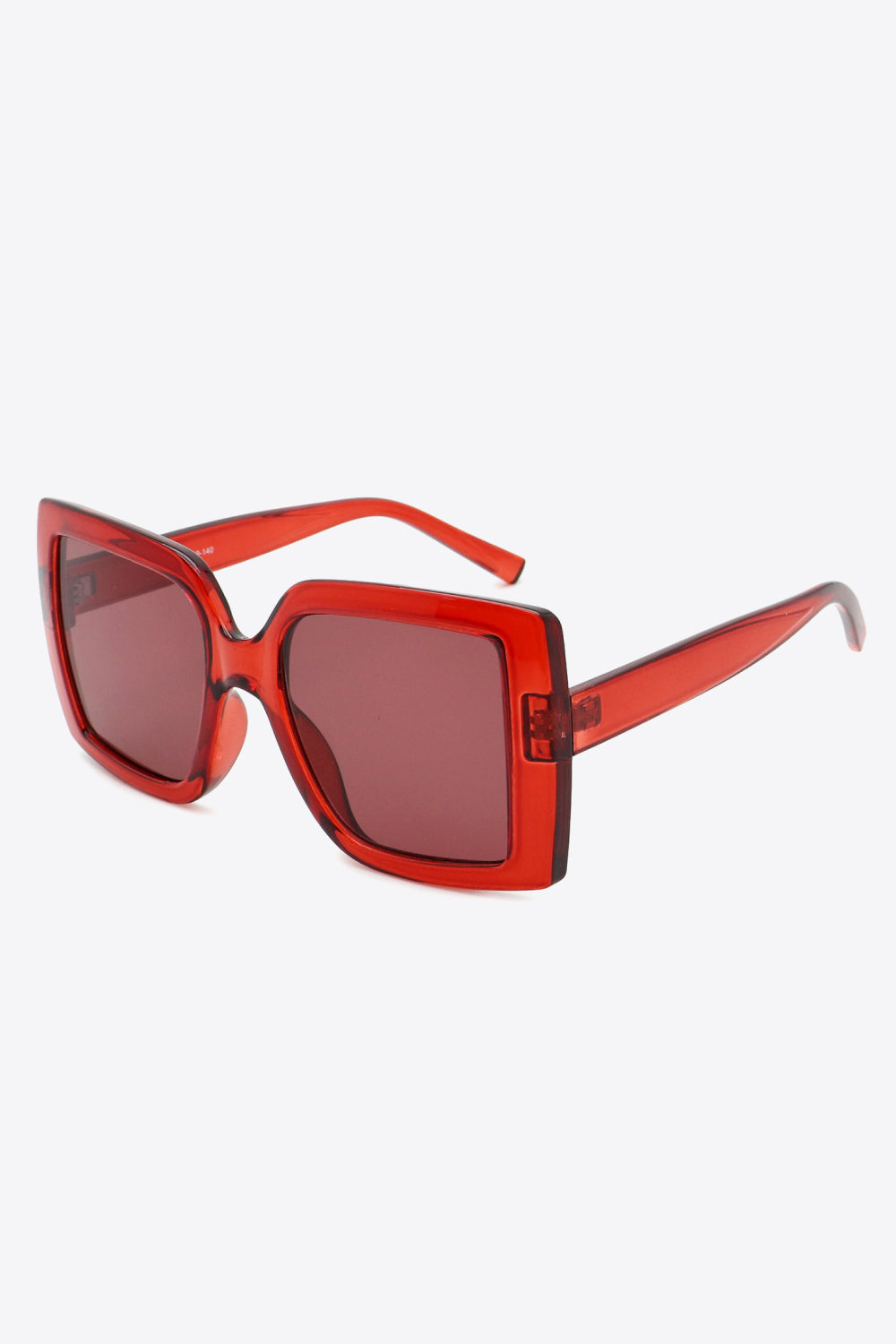 Deep Red Square Sunglasses Coco’s Tee Boutique