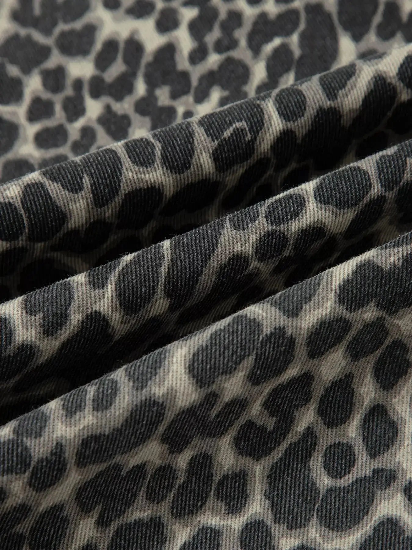 Leopard Print High Waist Barrel Jeans Simply Love