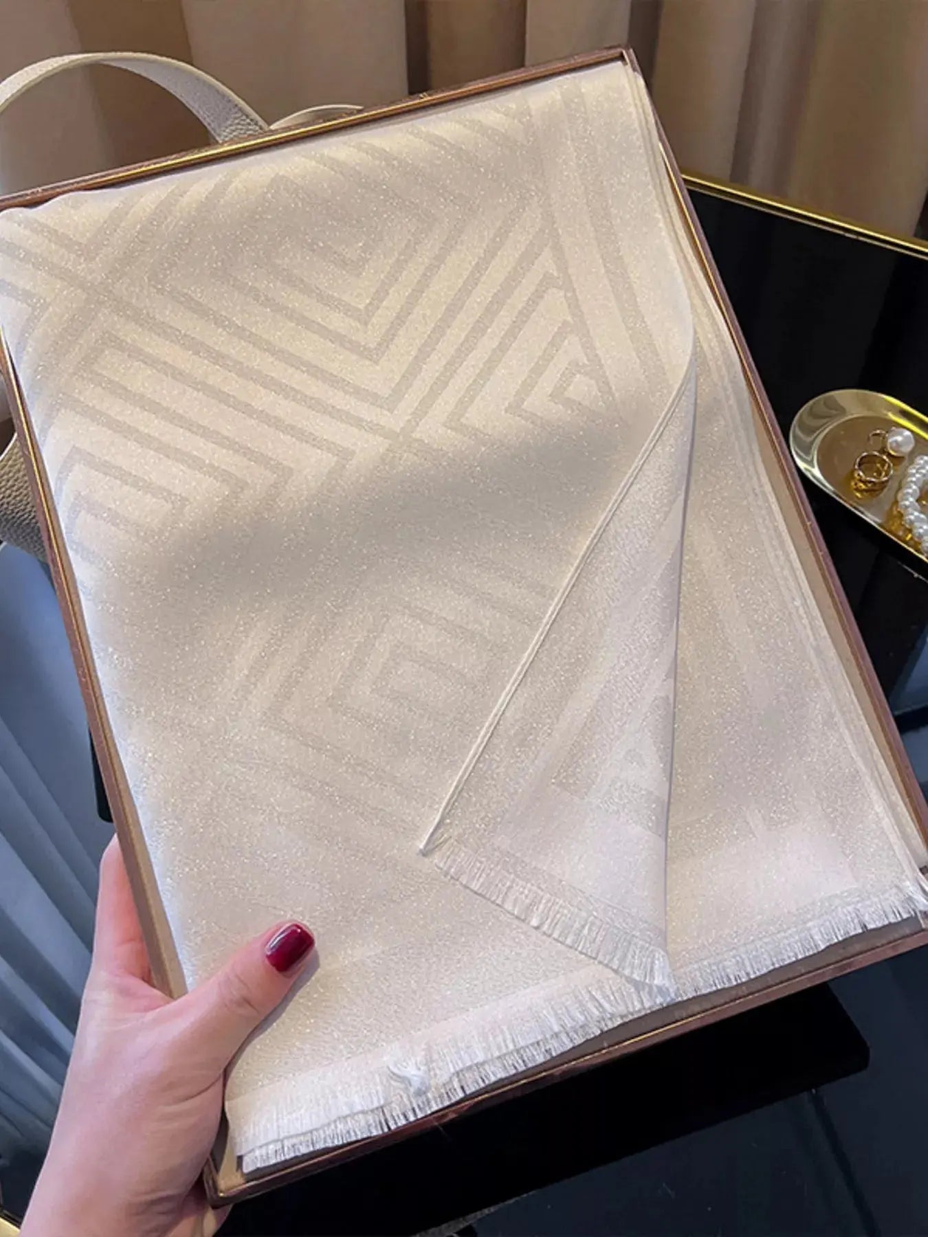 Raw Hem Lightweight Scarf Simply Love