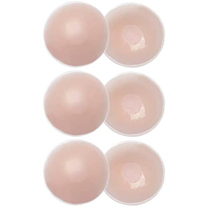 Invisible silicone nipple covers with reusable adhesive – discreet pasties for braless comfort and convenience