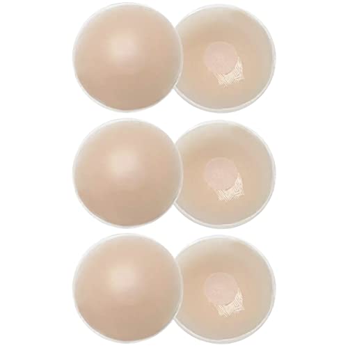 Invisible silicone nipple covers with reusable adhesive – discreet pasties for braless comfort and convenience