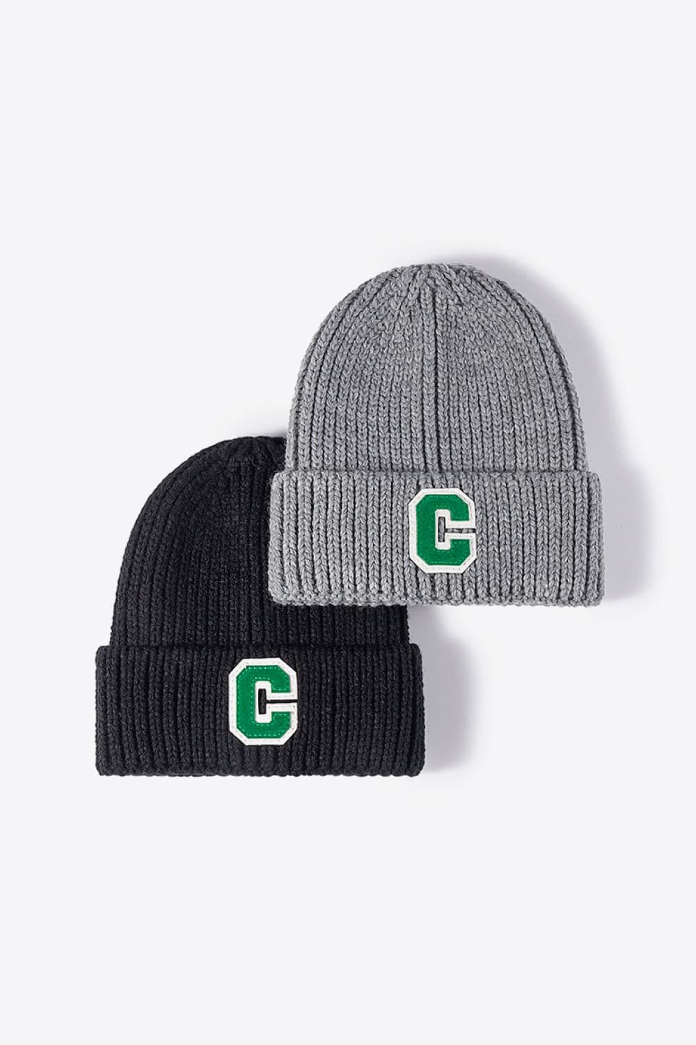 Letter C Patch Cuffed Beanie.