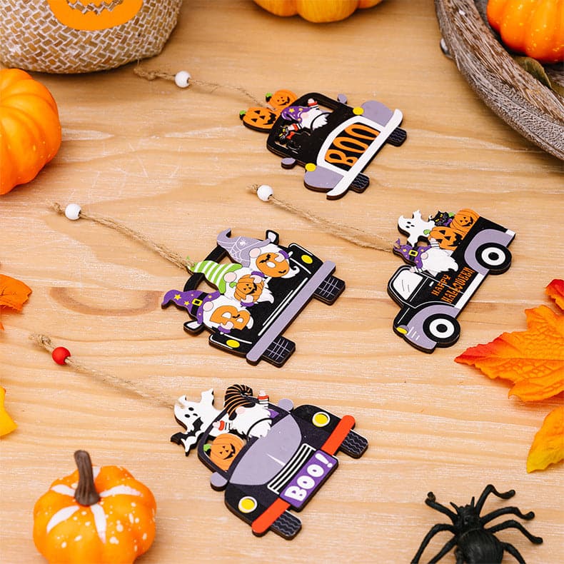 Car-shaped Halloween decor set