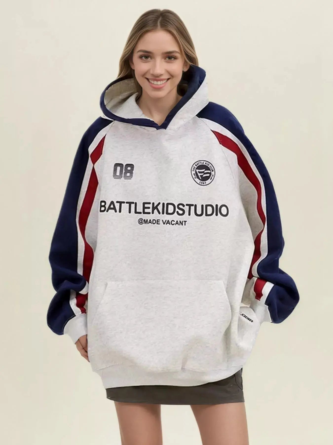 Oversized Raglan Sleeve Hoodie Simply Love