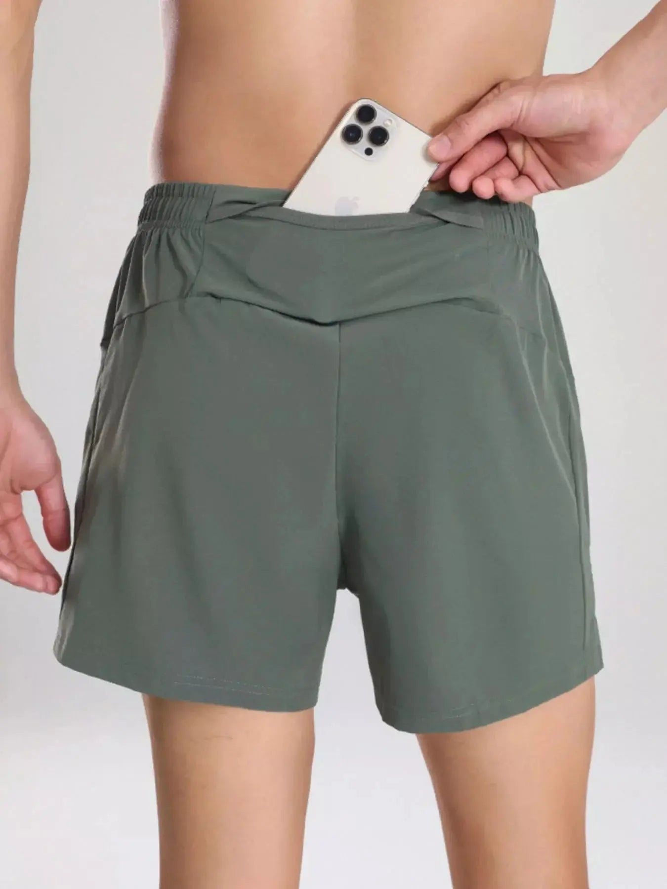 Men's Plus Size Elastic Waist Active Shorts Simply Love