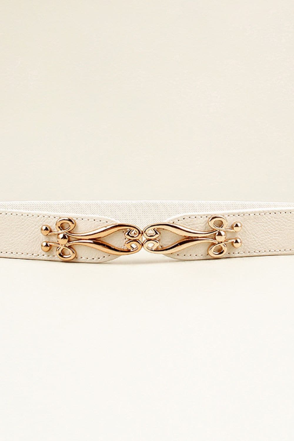 Alloy Buckle Elastic Belt.