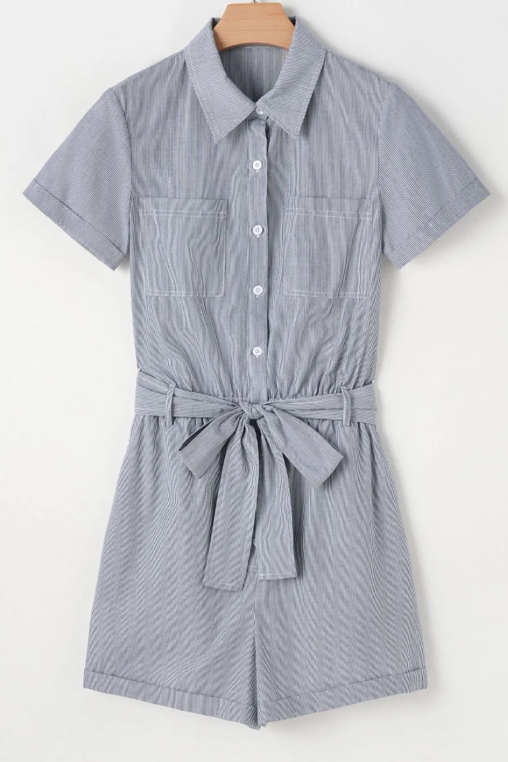 Simply Love: Stripe Romper - Tie Waist