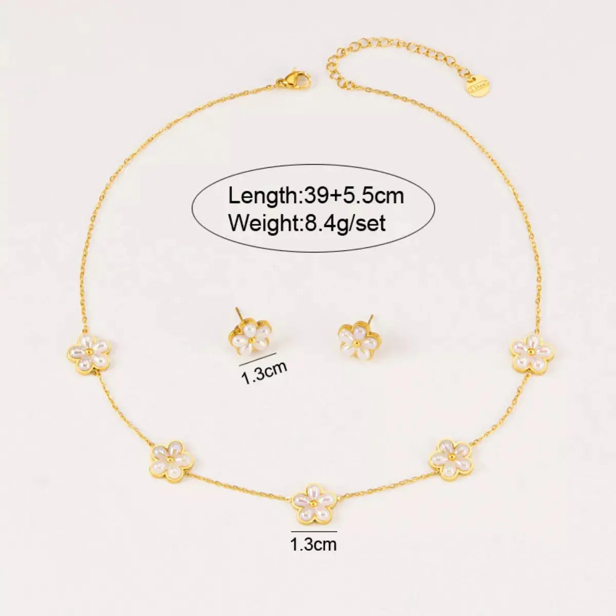 18K Gold-Plated Flower Jewelry Set Simply Love