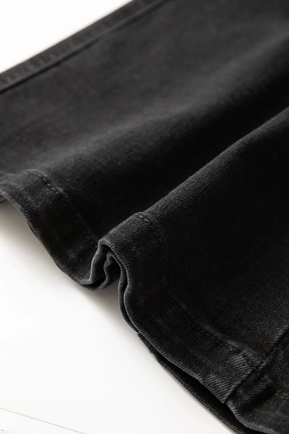 Button Fly Side Split Denim Midi Skirt Simply Love