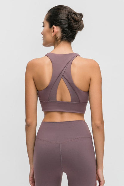 Halter Keyhole Sports Bra.