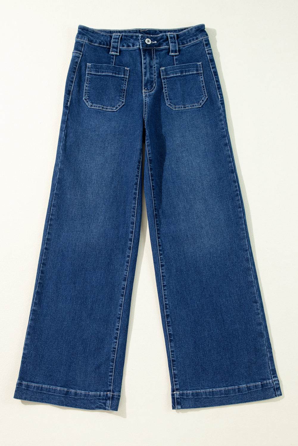 Sail blue high-waisted jeans