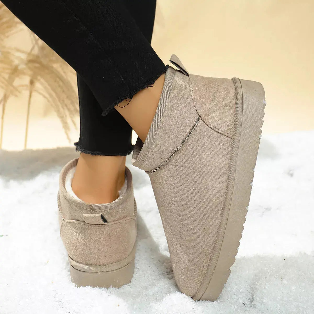 Round Toe Platform Boots Simply Love