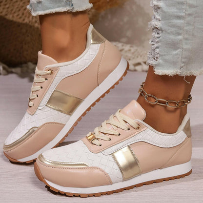 Lace-Up PU Leather SneakersLace-Up PU Leather Sneakers
 Step up your style game with our Lace-Up PU Leather Sneakers. Elevate your footwear collection with these sleek and comfortable sneakersLove Salve PU Leather SneakersShoes