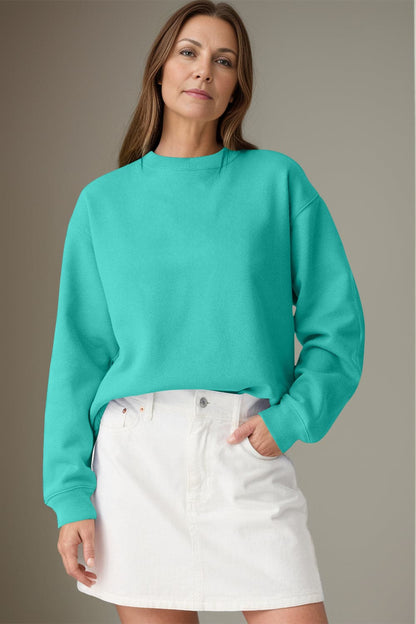 Cozy Essentials: Classic Round Neck Long Sleeve Sweatshirt