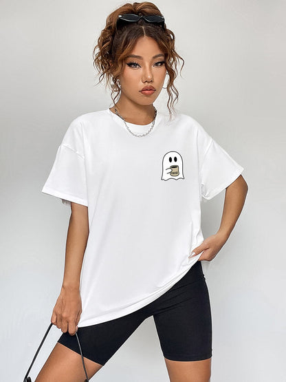 Ghostly vibes short sleeve graphic tee