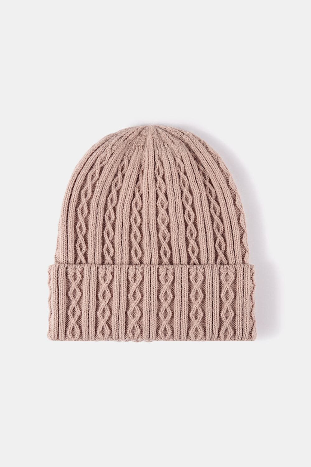 Mixed Knit Cuff Beanie.