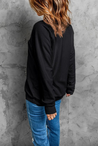 Cozy Essentials Round Neck Long Sleeve Sweatshirt