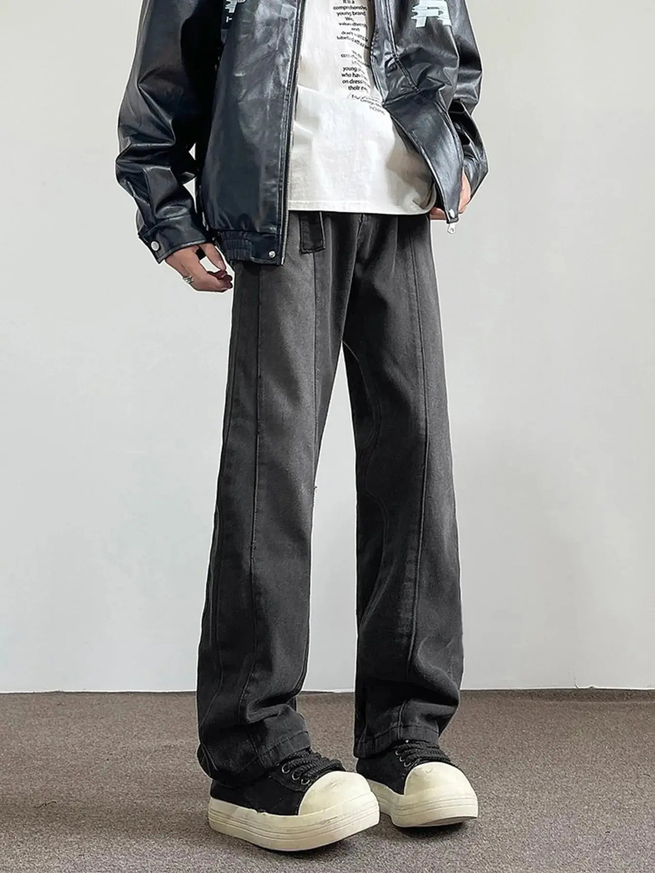 Men's Full Size Vintage Wash Wide Leg Jeans Plus Size Simply Love