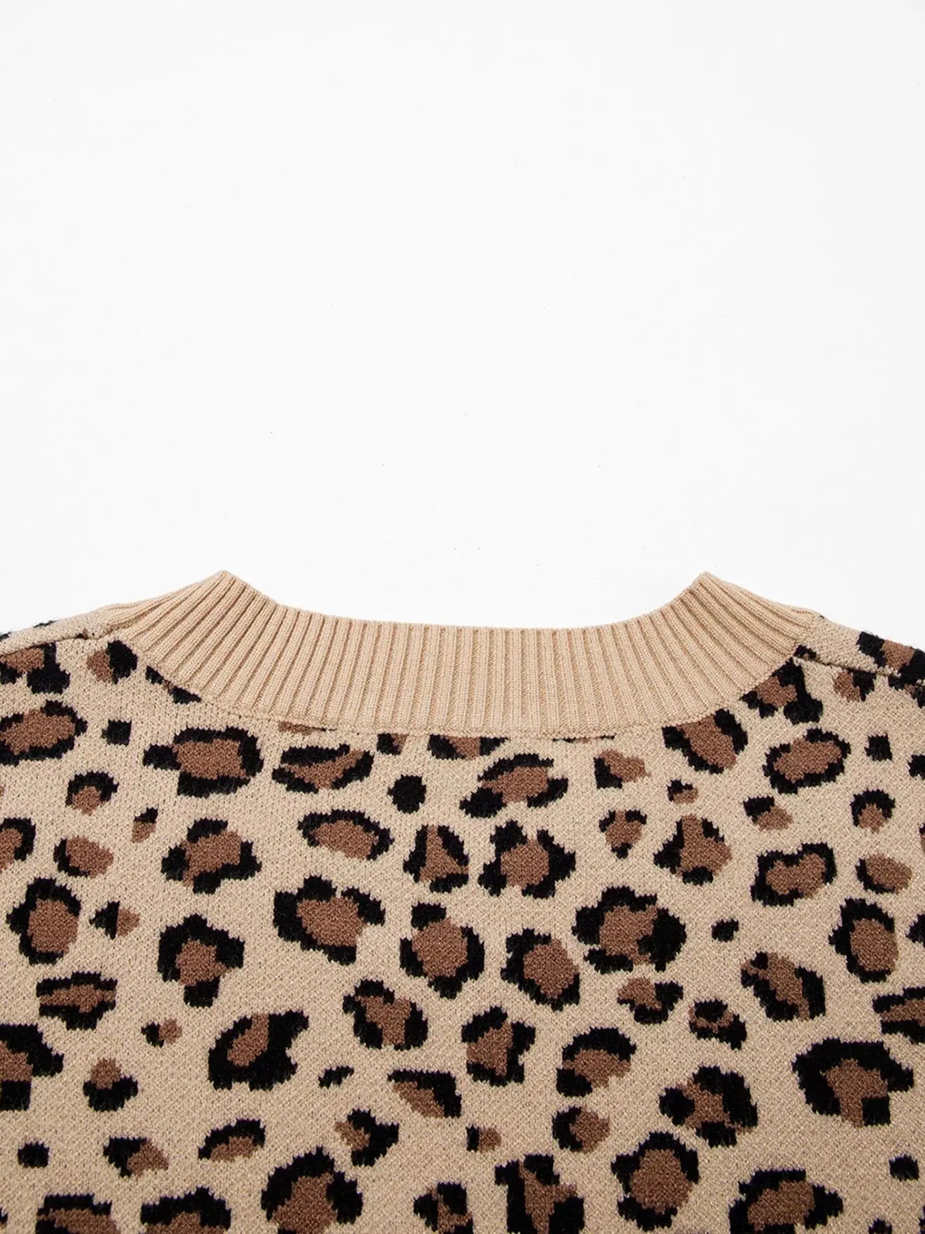 Leopard Long Sleeve Sweater Simply Love