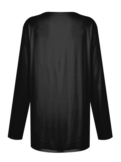 Cozy pocketed long sleeve tee