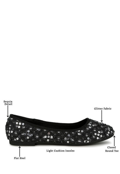 Sequin ballet flats by London Rag