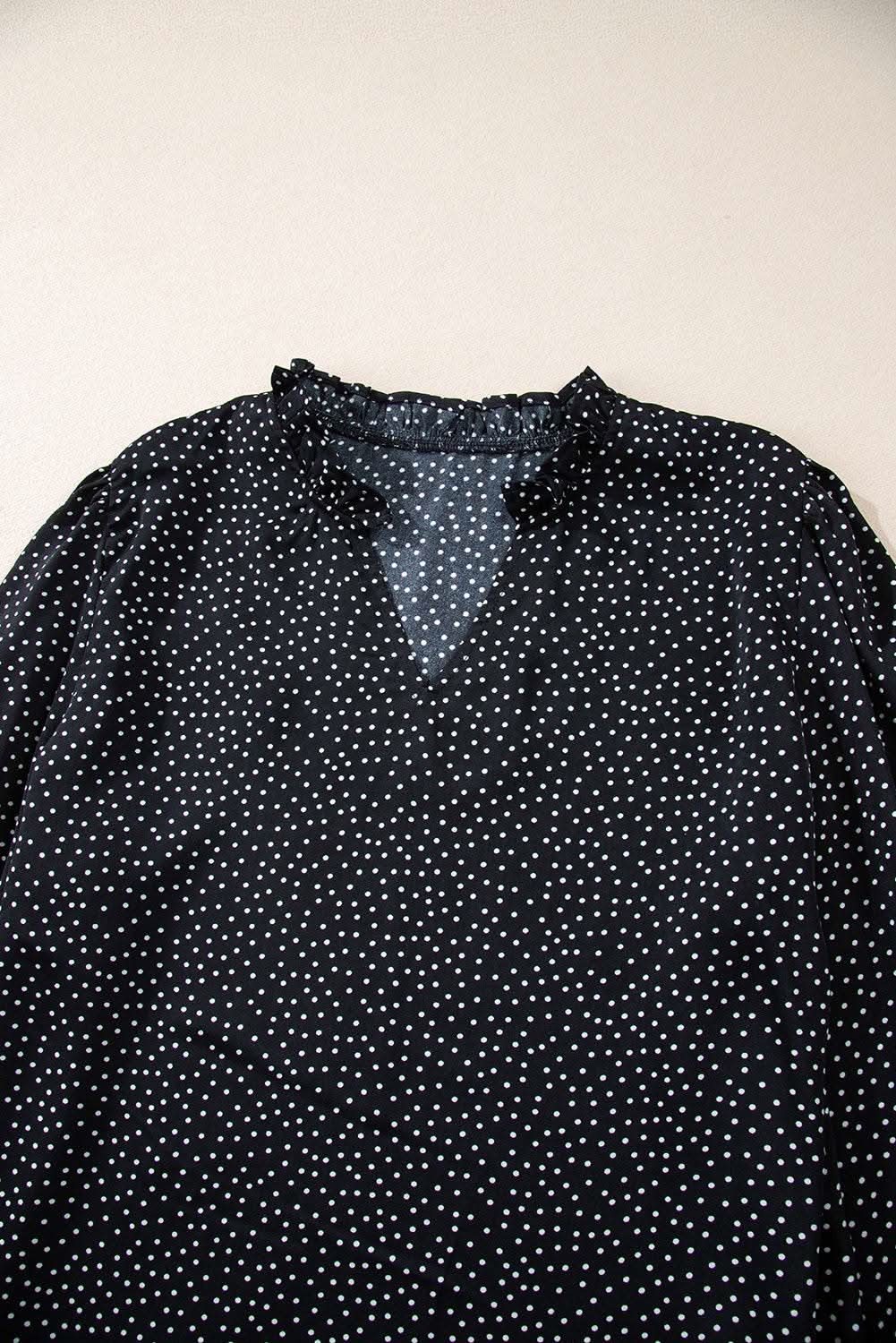 Black leopard print blouse - plus size - Love Salve 