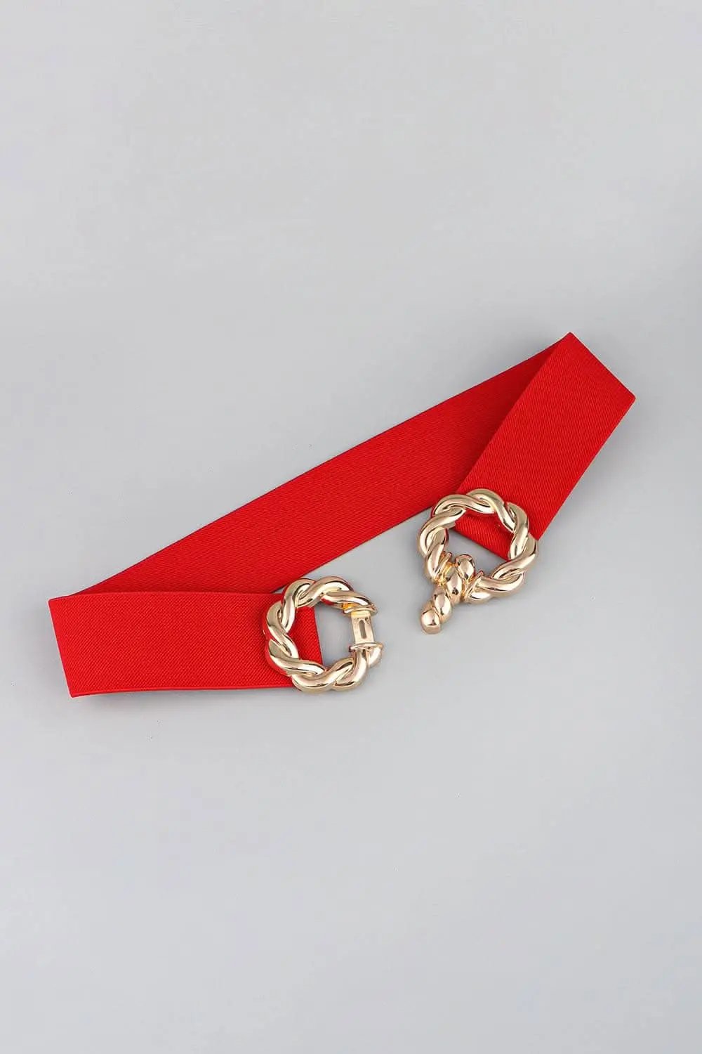 Elastic belt with zinc alloy buckle - Love Salve 