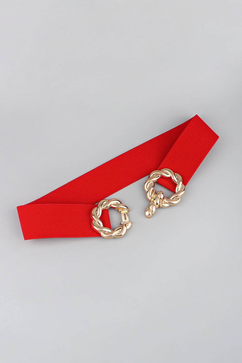 Elastic belt with zinc alloy buckle - Love Salve 
