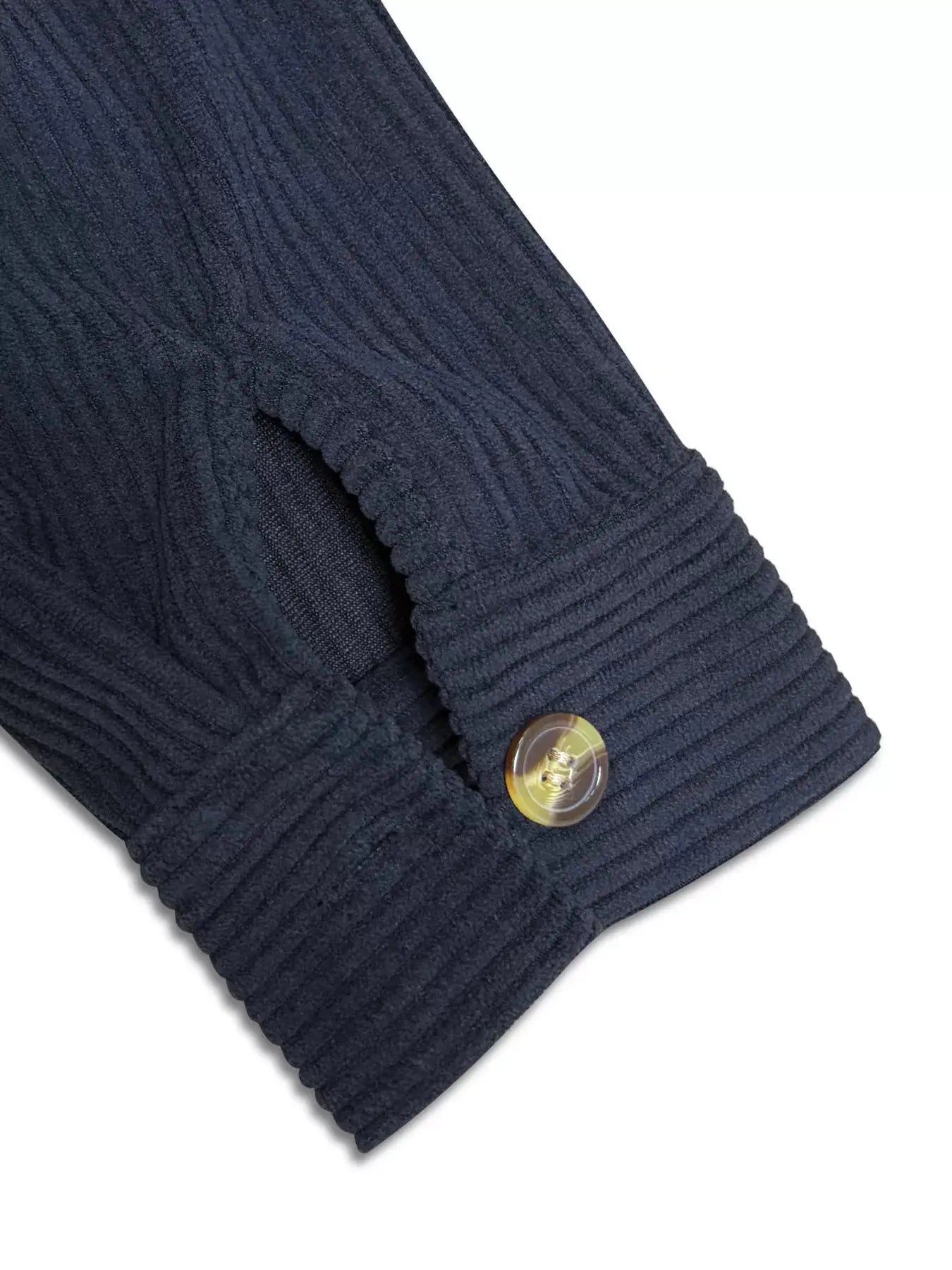 Hooded Corduroy Button-Down Jacket Simply Love
