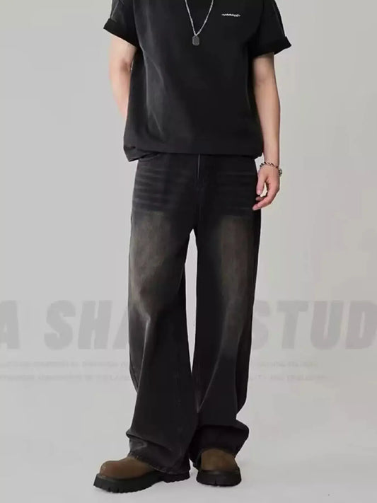 Men's Full Size Wash Loose Fit Jeans Plus Size Simply Love