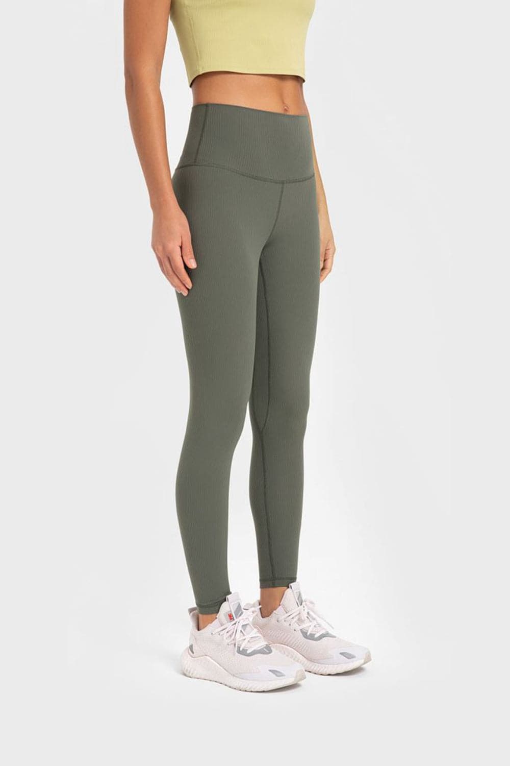 Highly Stretchy Wide Waistband Yoga Leggings.