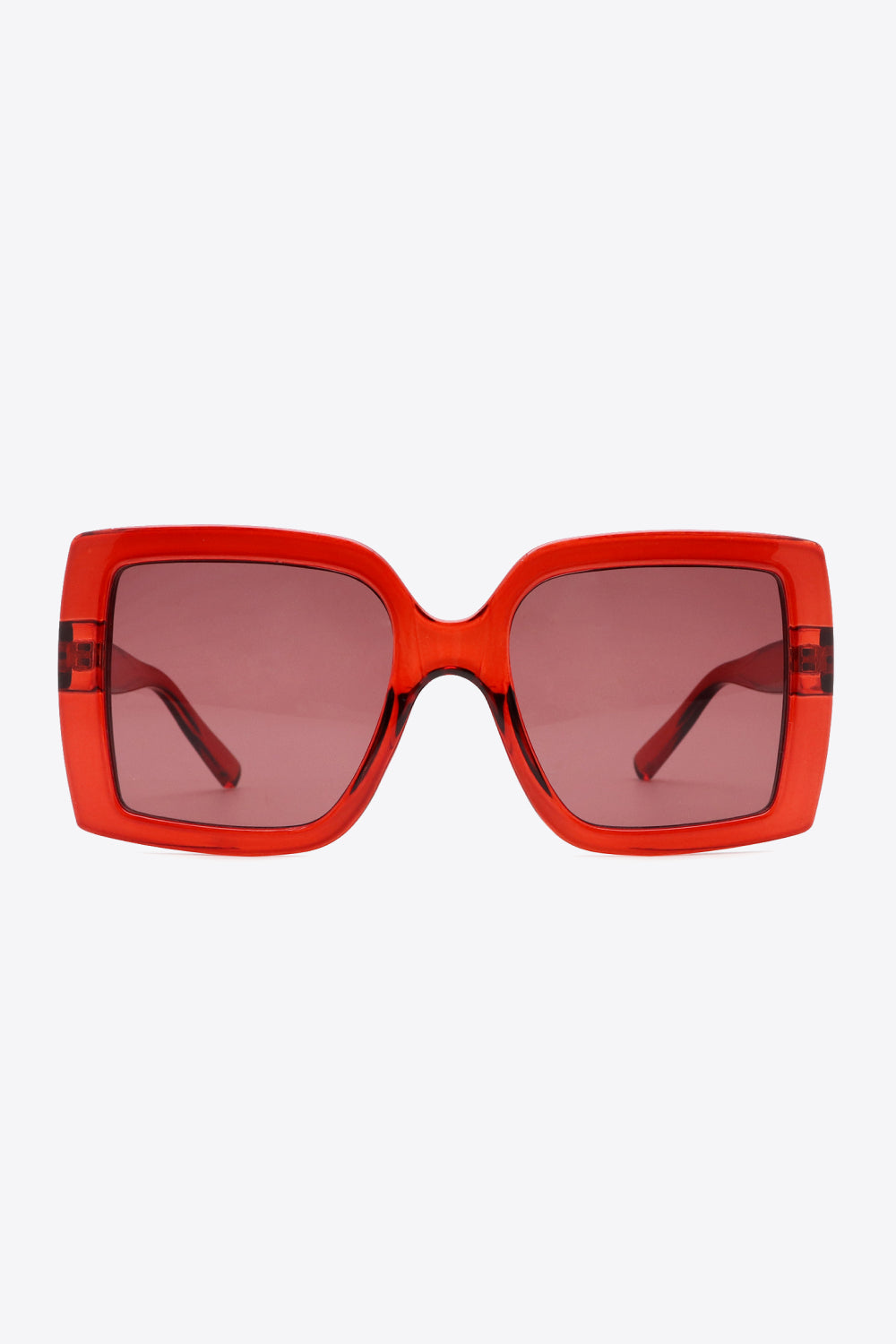 Deep Red Square Sunglasses Coco’s Tee Boutique