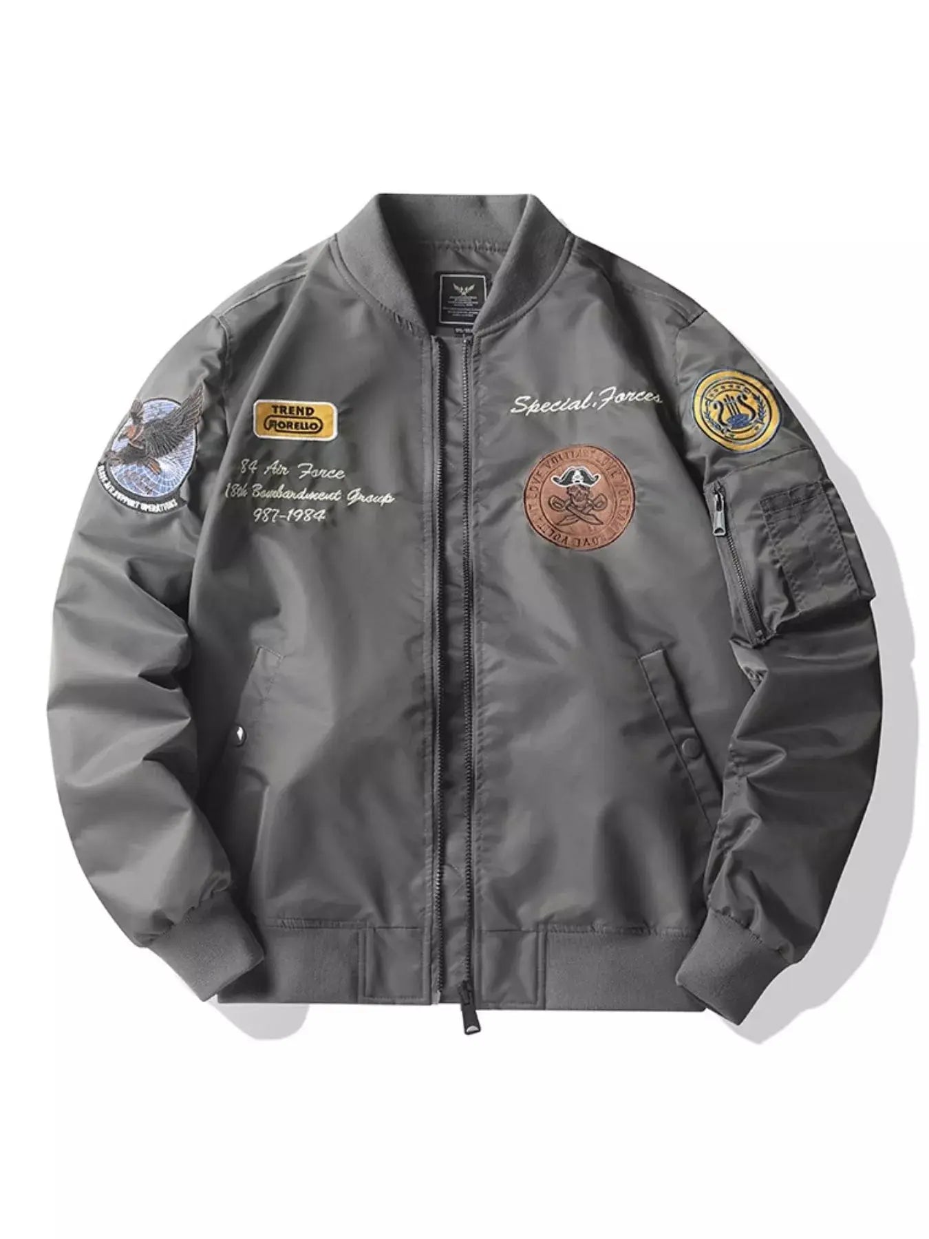 Men's Plus Size Zip Up Bomber Jacket Simply Love