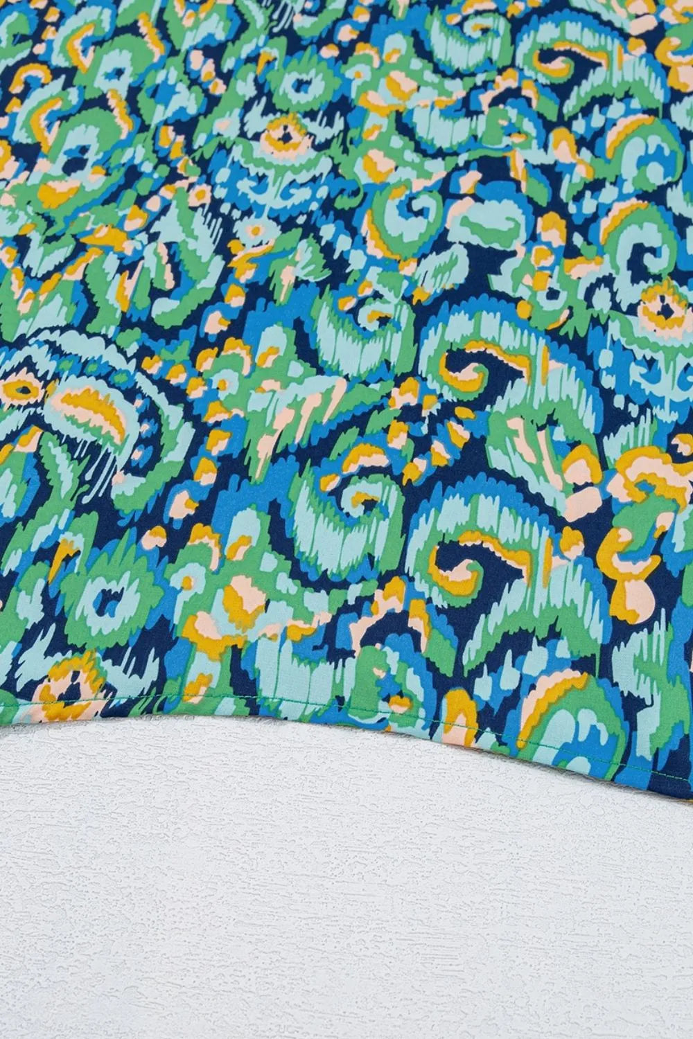 Abstract Print V Neck Half Sleeve Loose Fit Blouse - Product image 9 by Simply Love