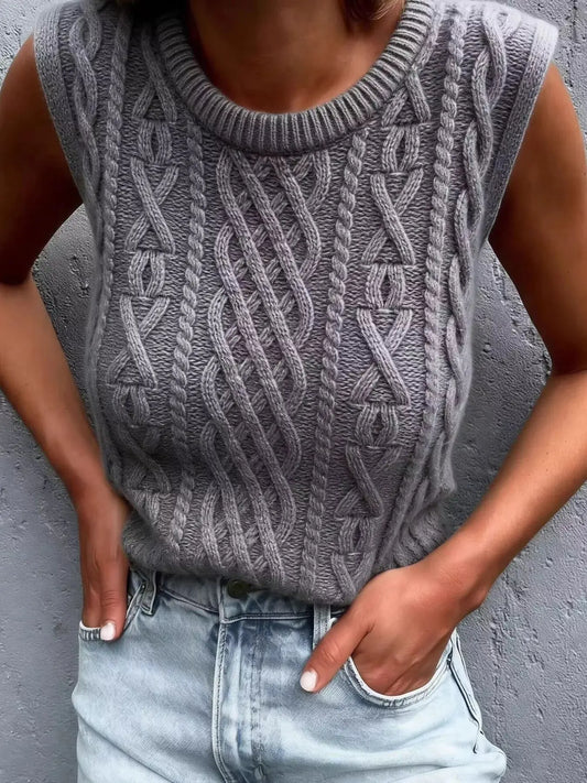 Cable Knit Sweater Vest Simply Love
