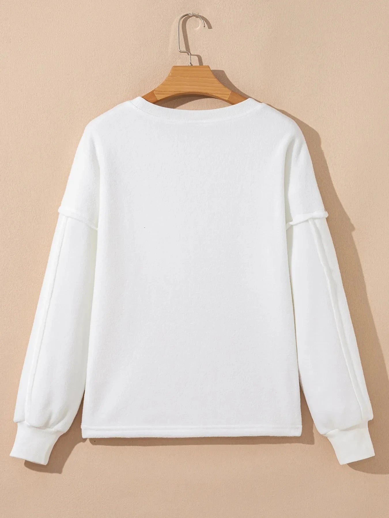 Exposed Seam Chest Pocket Knit Pullover Sweatshirt Coco’s Tee Boutique