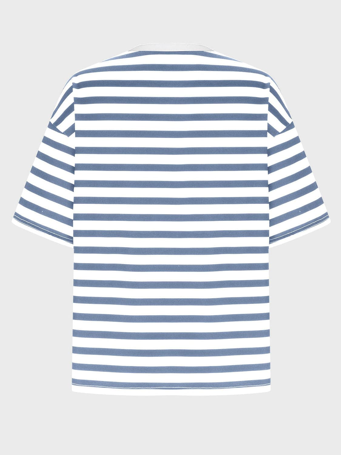 Striped Round Neck Half Sleeve T-Shirt.